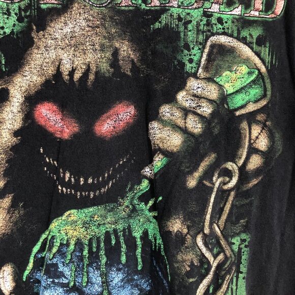 Disturbed: Another Way to Die Rock Band T-Shirt, Scary Graphic, Blacklight XL - Picture 3 of 7